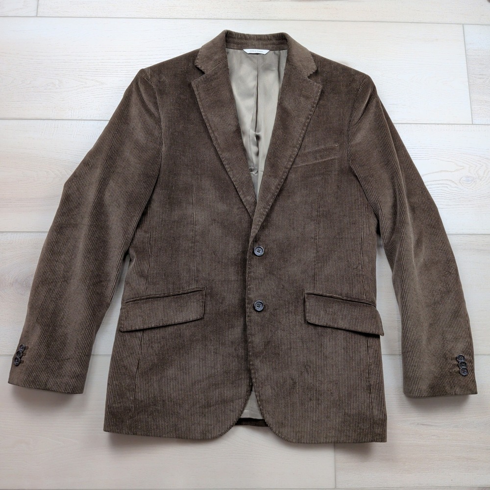 Banana Republic Mens 38S Corduroy Blazer Brown Cotton Cashmere Sport Coat Preppy